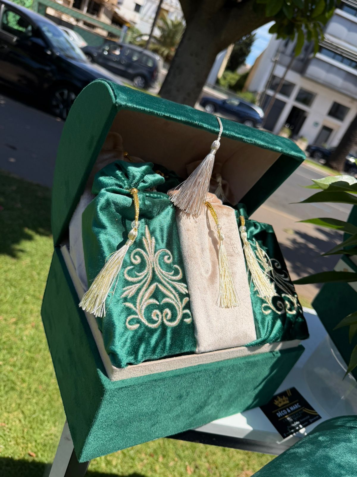 Pack Fiançailles Vert Royal – Coffrets Prestige Personnalisés – Image 2