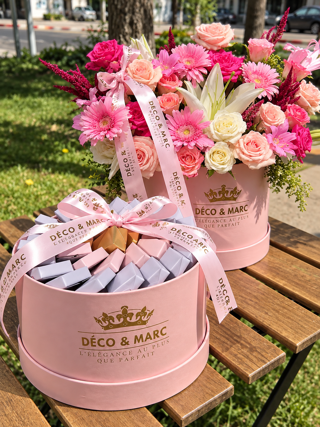Rose Delight Gift Set – Flowers & Chocolates