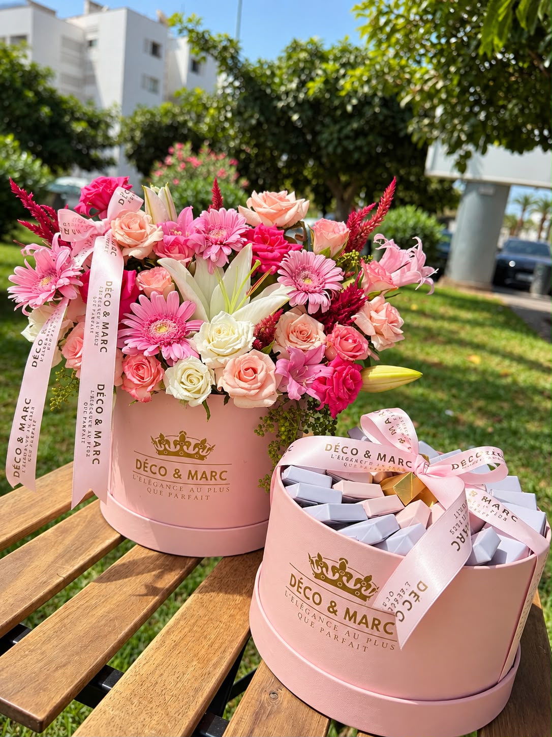 Coffret Douceur Rose – Fleurs & Chocolats - Image 4