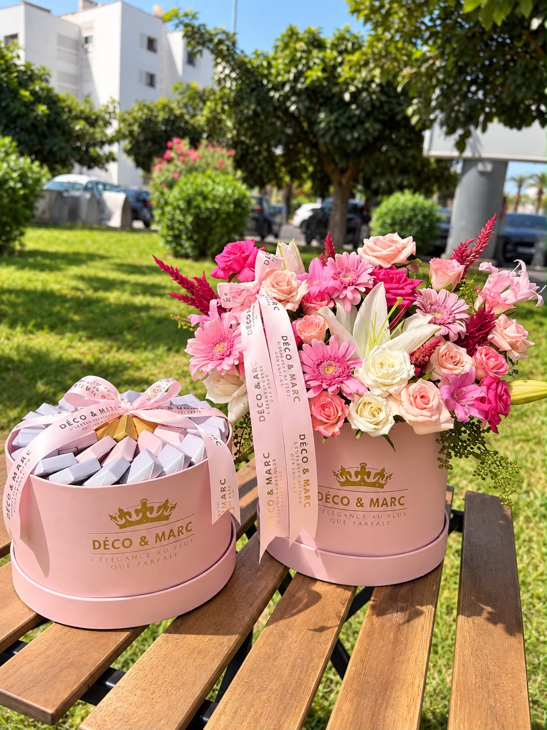 Coffret Douceur Rose – Fleurs & Chocolats - Image 3